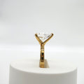 Talia: 4 Carat Pear Diamond Solitaire Ring - Lush and Company