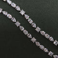 Penelope: Mixed Shape Diamond Tennis Bracelet - Lush and Company